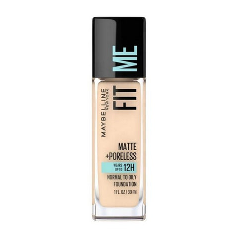 Fit Me Matte Plus Poreless Liquid Foundation 118 Light Beige 1 Oz (Case Of 2) by Maybelline