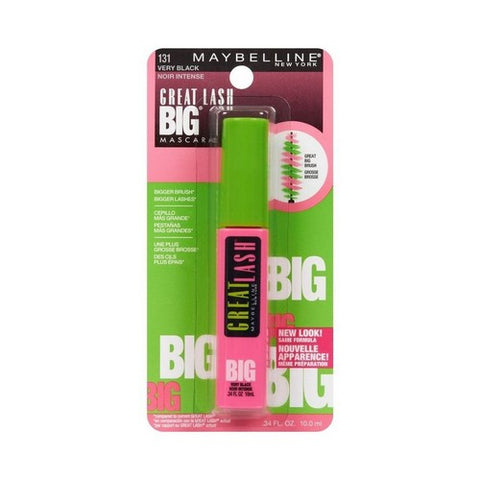 Great Lash Big Washable Mascara Very Black 10 Ml (Case Of 3) by Maybelline