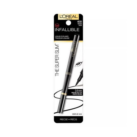 Infallible Super Slim Liquid Matte Eyeliner Black 0.034 Oz (Case Of 2) by L'oreal Paris