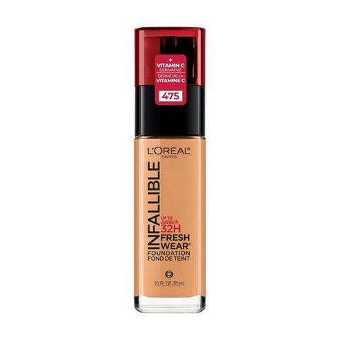 Infallible Up To 32 Hour Fresh Wear Lightweight Foundation 475 Sun Beige 1 Oz (Case Of 2) by L'oreal Paris