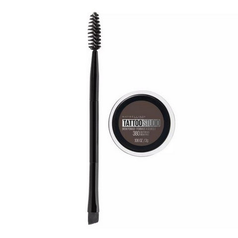Tattoo Studio Waterproof Brow Pomade 380 Deep Brown 0.106 Oz (Case Of 2) by Maybelline