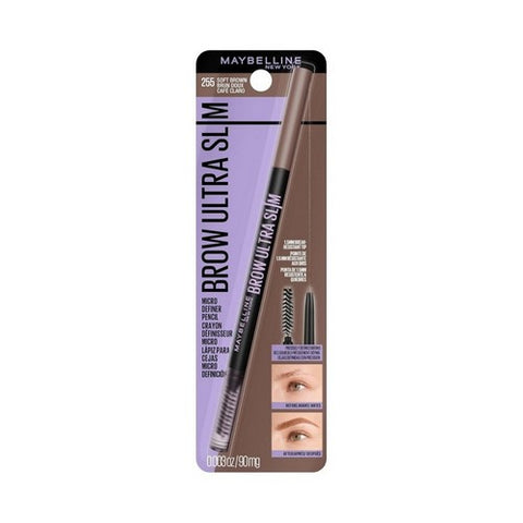 Express Brow Ultra Slim Eyebrow Pencil 255 Soft Brown 0.003 Oz (Case Of 2) by Maybelline