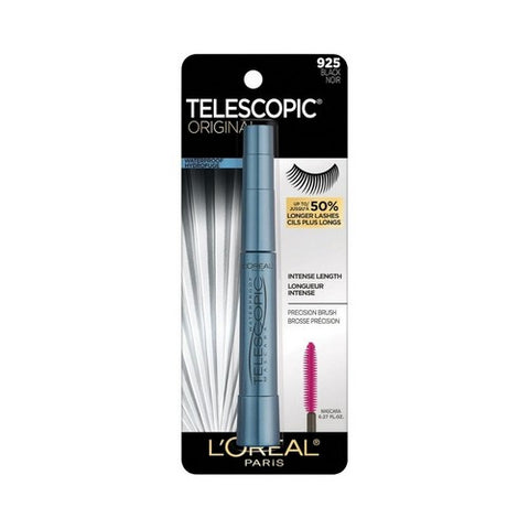 Original Telescopic Waterproof Mascara Black 0.27 Oz (Case Of 3) by L'oreal Paris