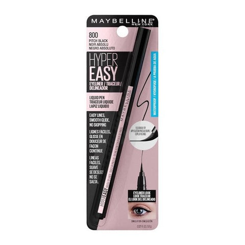 Hyper Easy Liquid Pen Eyeliner Pitch Black 1.1 Gram (Case Of 2) by Maybelline