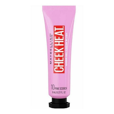 Cheek Heat Gel Cream Blush Makeup 10 Pink Scorch 0.27 Oz (Case Of 2) by Maybelline