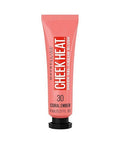 Cheek Heat Gel Cream Blush Makeup 30 Coral Ember 0.27 Oz (Case Of 2) by Maybelline