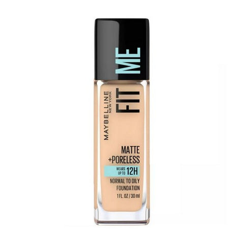 Fit Me Matte Plus Poreless Liquid Oil Free Foundation Classic Ivory 1 Oz (Case Of 2) by Maybelline