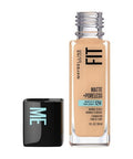 Fit Me Matte Plus Poreless Oil Free Liquid Foundation 220 Natural Beige 1 Oz (Case Of 2) by Maybelline