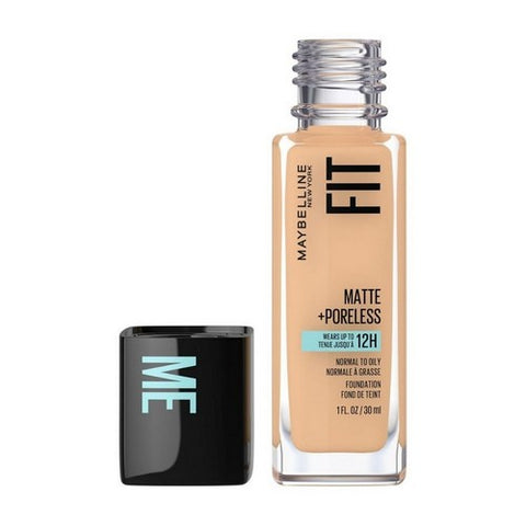 Fit Me Matte Plus Poreless Oil Free Liquid Foundation 220 Natural Beige 1 Oz (Case Of 2) by Maybelline