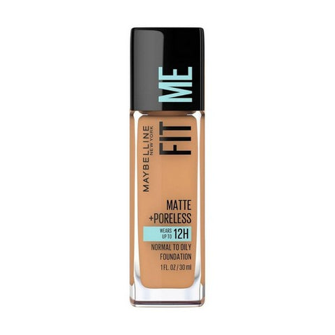 Fit Me Matte Plus Poreless Oil Free Liquid Foundation 330 Toffee 1 Oz (Case Of 2) by Maybelline