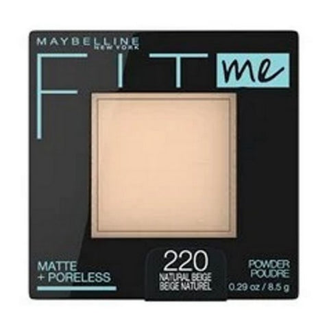 Fit Me Matte Plus Poreless Powder 220 Natural Beige 0.29 Oz (Case Of 2) by Maybelline