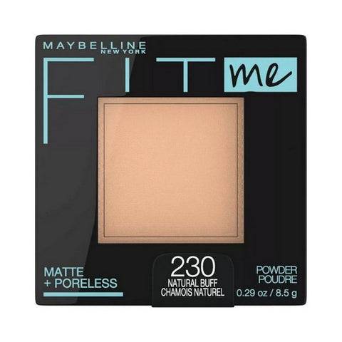Fit Me Matte Plus Poreless Powder 230 Natural Buff 0.29 Oz (Case Of 2) by Maybelline