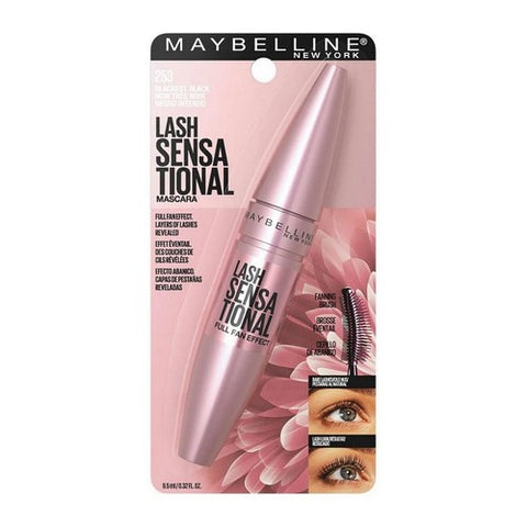 Lash Sensational Washable Mascara Blackest Black 0.32 Oz (Case Of 6) by Maybelline