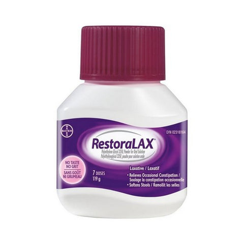 Powder Stool Softener Laxative 119 Grams by Restoralax