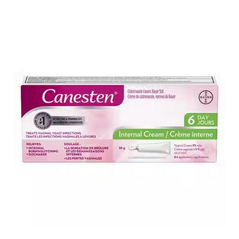 Six Day Internal Cream For Yeast Infection 50 Grams by Canesten