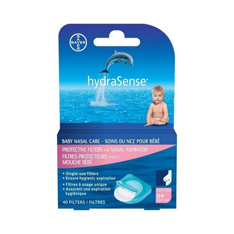 Protective Filters For Nasal Aspirator 40 Count by HydraSense