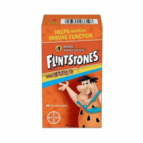 Multivitamins With Extra C For Kids 60 Tablets by Flintstones
