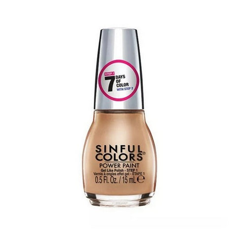 Power Paint Gel Like Nail Polish 24K Drips Gold Step 0.5 Oz (Case Of 3) by Sinful Colors