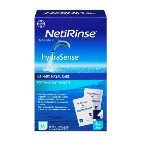 NetiRinse Soothing Sinus Relief Salt 60 Count by HydraSense