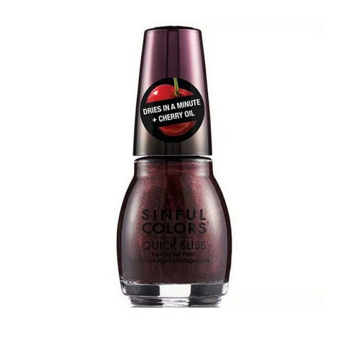 Quick Bliss Nail Polish 2677 Blackcherry 0.5 Oz (Case Of 3) by Sinful Colors