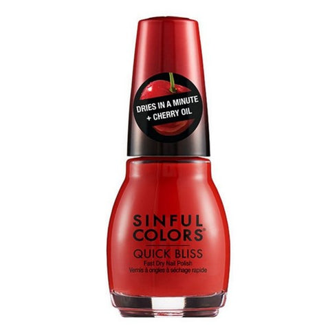 Quick Bliss Nail Polish 2672 Cherry Chaser 0.5 Oz (Case Of 3) by Sinful Colors