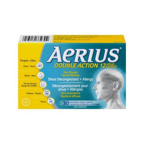 Sinus And Allergy Dual Action Relief 30 Count by Aerius