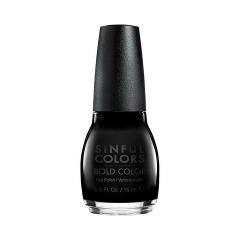 Black On Black 103 Nail Polish 0.5 Oz (Case Of 3) by Sinful Colors