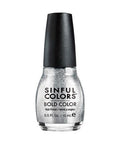 Queen Of Beauty 923 Nail Polish Silver Glitter 0.5 Oz (Case Of 3) by Sinful Colors