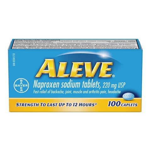 Aleve Naproxen Sodium Pain Reliver 90 Tablets by Bayer