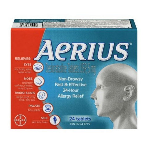 Allergy Medicine Fast Relief 24 Hour 24 Tablets by Aerius