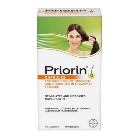 Hair Growth Vitamins With Biotin 60 Capsules by Priorin