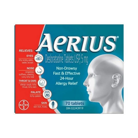 Allergy Medicine Fast Relief 24 Hour 70 Tablets by Aerius