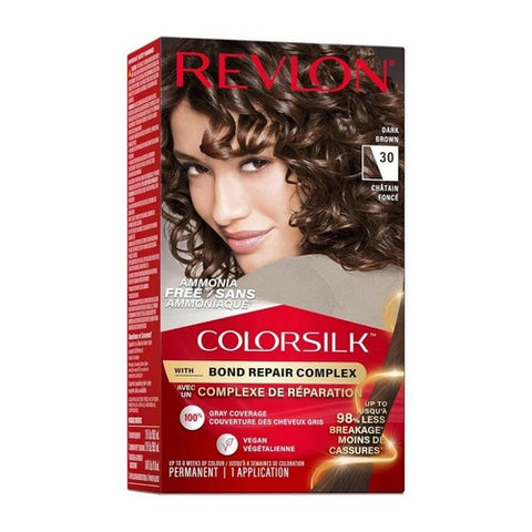 Color Silk Permanent Hair Color 030 Dark Brown 1 Count by Revlon