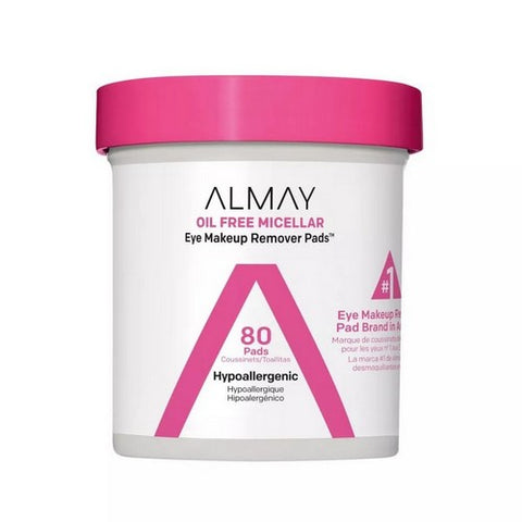Eye Makeup Remover Pads Micellar 80 Count (Case Of 2) by Almay
