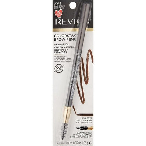ColorStay Brow Pencil Dark Brown 0.021 Oz (Case Of 2) by Revlon