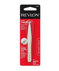 Modern Beige Stainless Steel Slant Tweezers 1 Count (Case Of 6) by Revlon