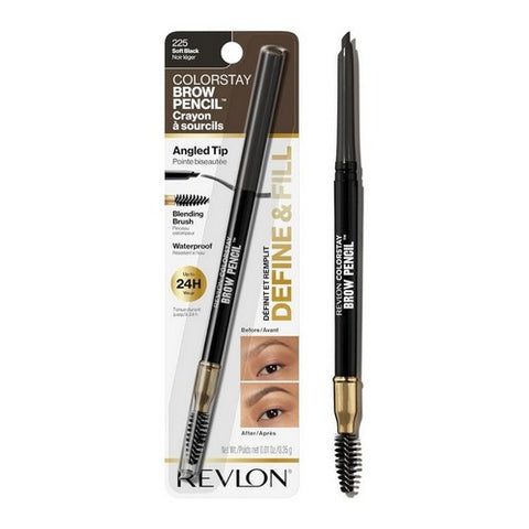 ColorStay Brow Pencil 225 Soft Black 0.021 Oz (Case Of 2) by Revlon