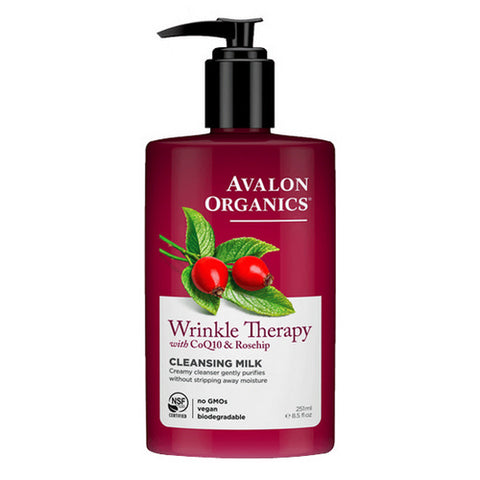 Avalon Organics, CoQ10 Rosehip Cleansing Milk, 8.5 Oz