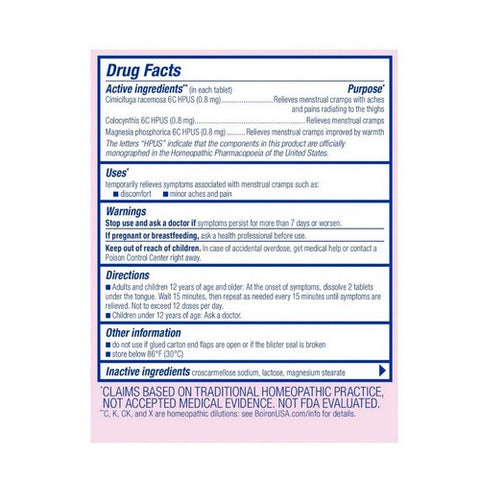 Boiron, Cyclease Cramp, 60 Tabs