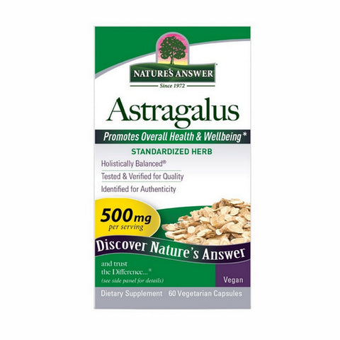 Nature's Answer, Astragalus Root Standardized, 60 Vcaps