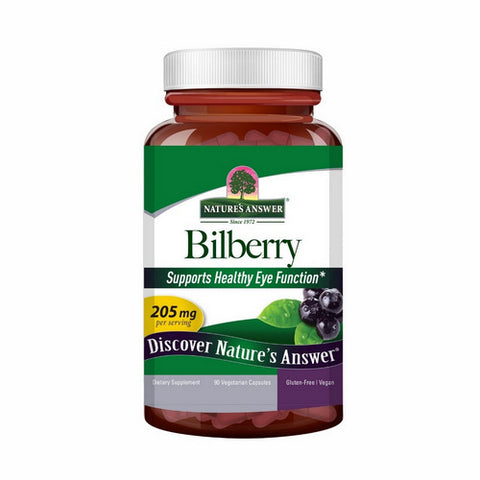 Nature's Answer, Bilberry Standardized, 90 Vcaps