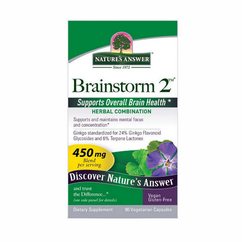 Nature's Answer, Brainstorm - 2, 90 VegCaps