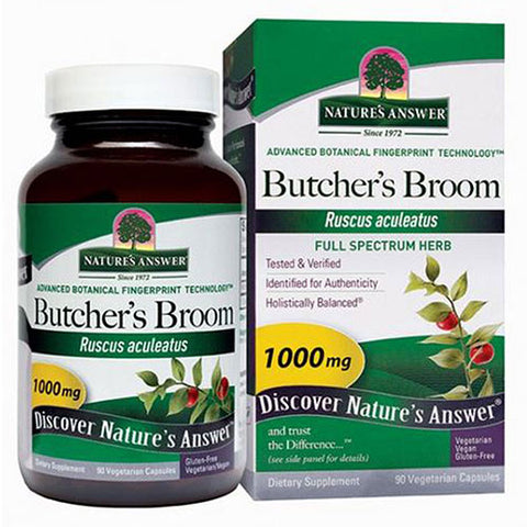 Nature's Answer, Butchers Broom Root, 90 Caps