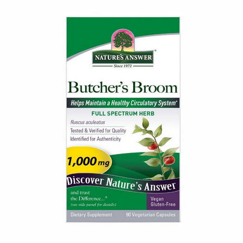 Nature's Answer, Butchers Broom Root, 90 Caps