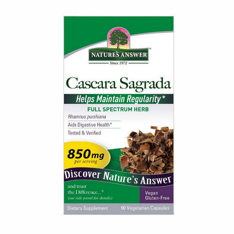 Nature's Answer, Cascara Sagrada Bark, 90 Caps