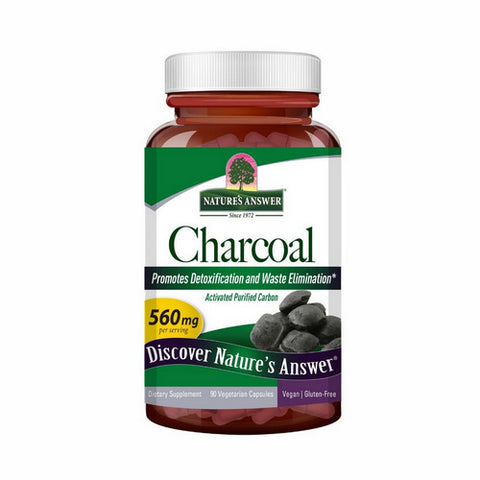 Nature's Answer, Charcoal Activated, 90 Caps