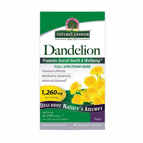 Nature's Answer, Dandelion Root, 1260 MG, 90 Caps