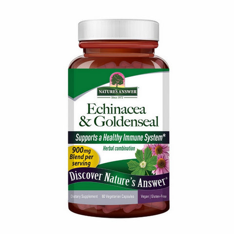 Nature's Answer, Echinacea-Goldenseal, 60 Vcaps