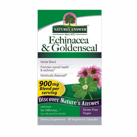 Nature's Answer, Echinacea-Goldenseal, 60 Vcaps