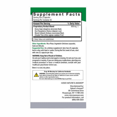 Nature's Answer, Female Complex, 90 Vcaps